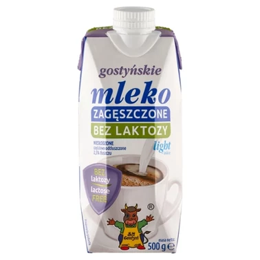 SM Gostyń Mleko gostyńskie zagęszczone bez laktozy niesłodzone lekkie 2,5 % 500 g - 0