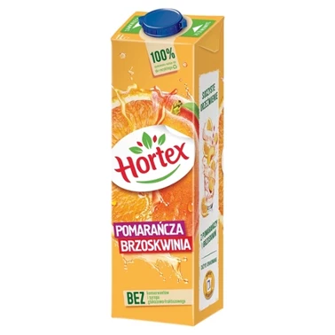 Hortex Napój pomarańcza brzoskwinia 1 l - 0