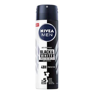 Nivea MEN Black&White Invisible Original Antyperspirant Spray 150 ml - 4