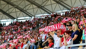 Kibice dopingują Polaków w finale DPŚ 2023.