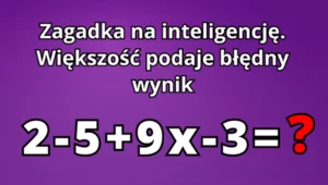 Zagadka z podstawówki, z którą dorośli mają problem. Znasz wynik?