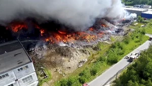 W maju 2018 r. w Zgierzu płonęło 50 tys. ton śmieci