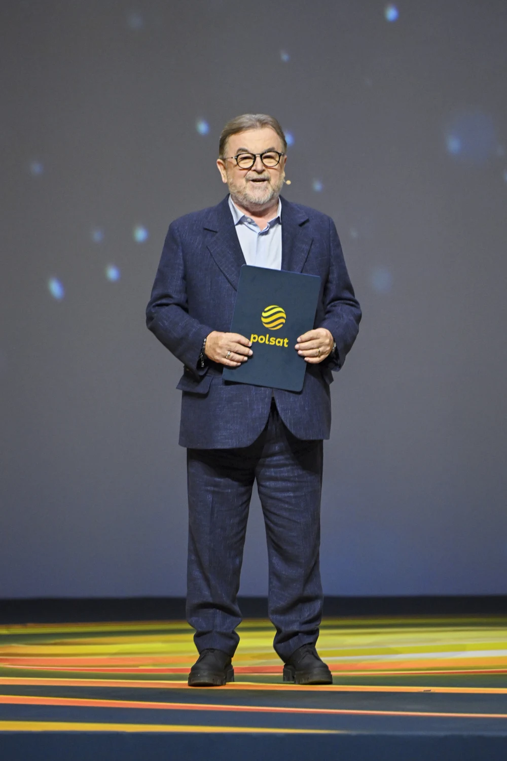 Edward Miszczak podczas jesiennej ramówki Polsatu Edward Miszczak podczas jesiennej ramówki Polsatu