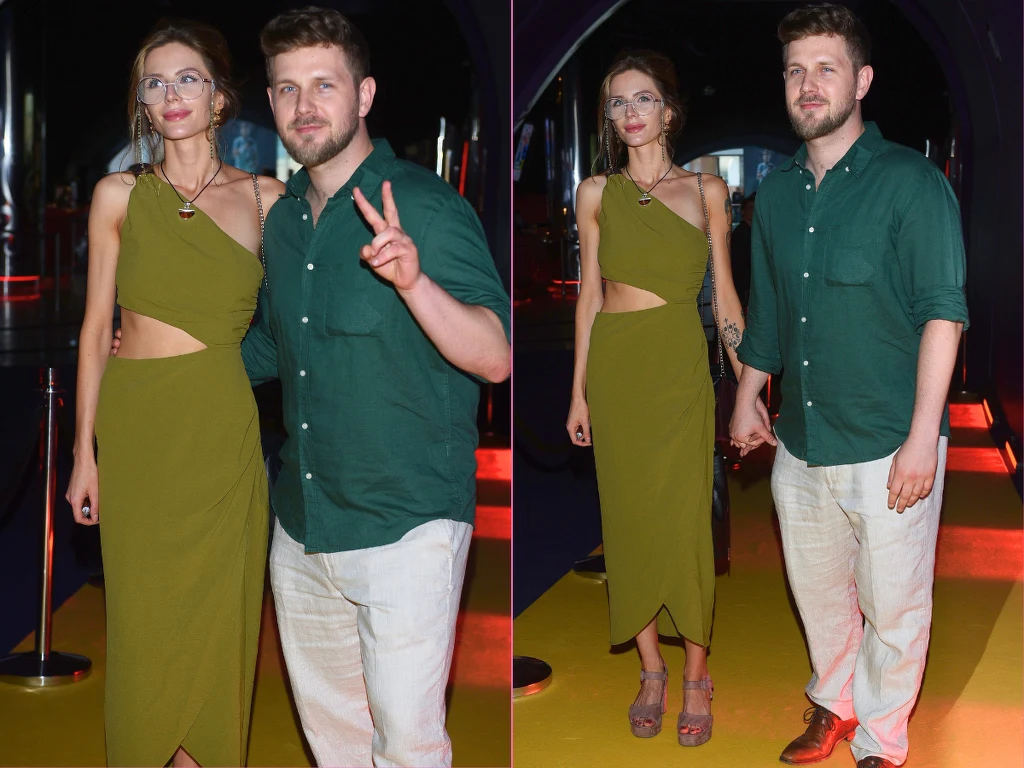 Antek Królikowski, Izabela Banaś na premierze "Porady na zdrady" 