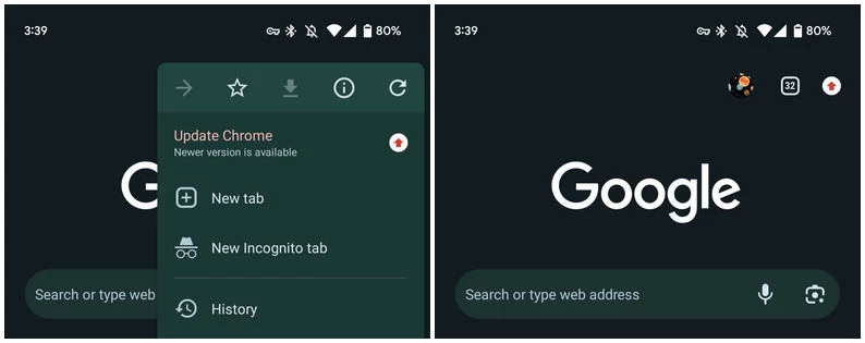 Chrome beta na Android zostanie zainstalowany w wyniku błędu