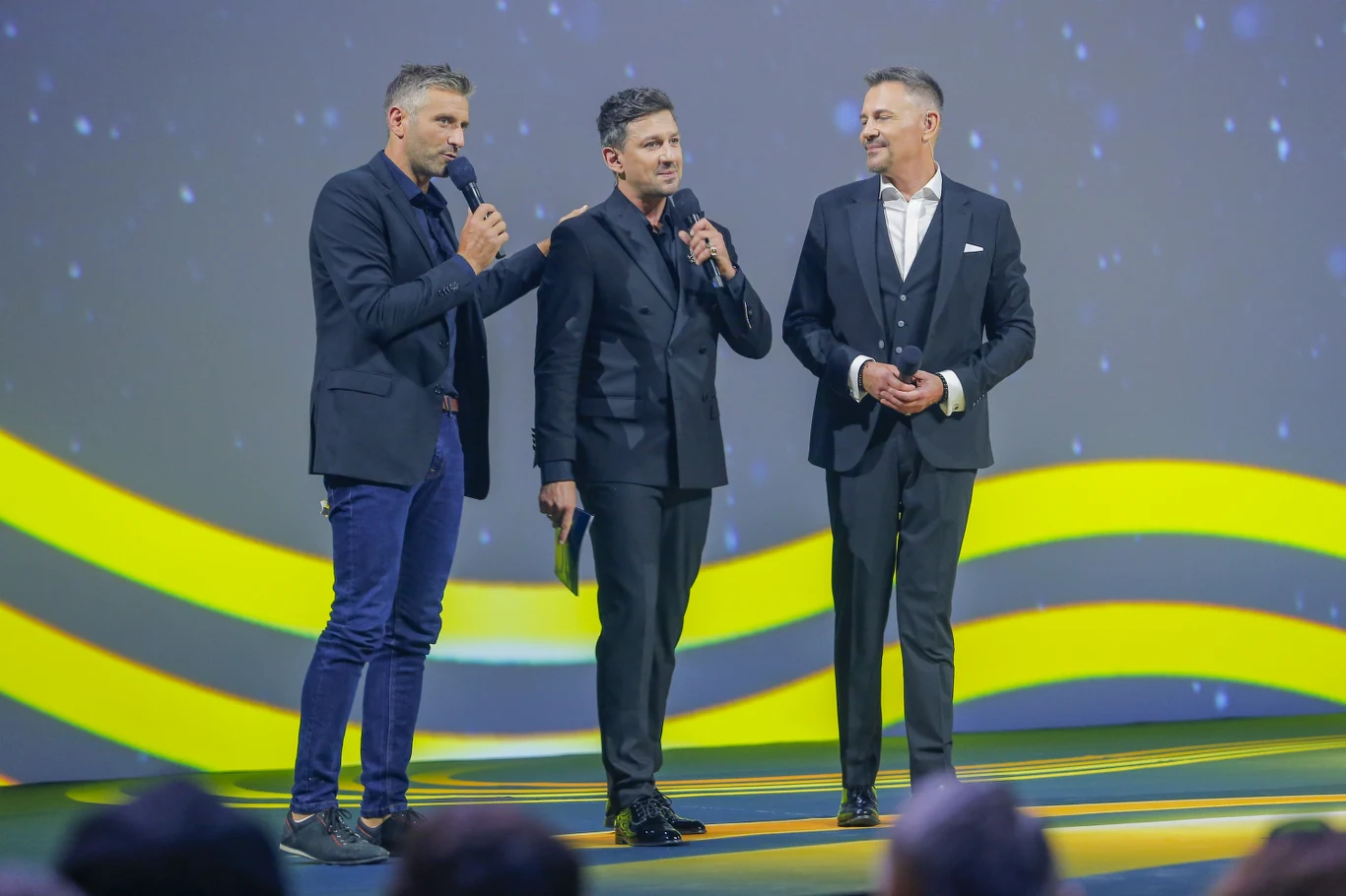 Maciej Dowbor, Maciej Rock i Krzysztof Ibisz na ramówce Polsatu Maciej Dowbor, Maciej Rock i Krzysztof Ibisz na ramówce Polsatu