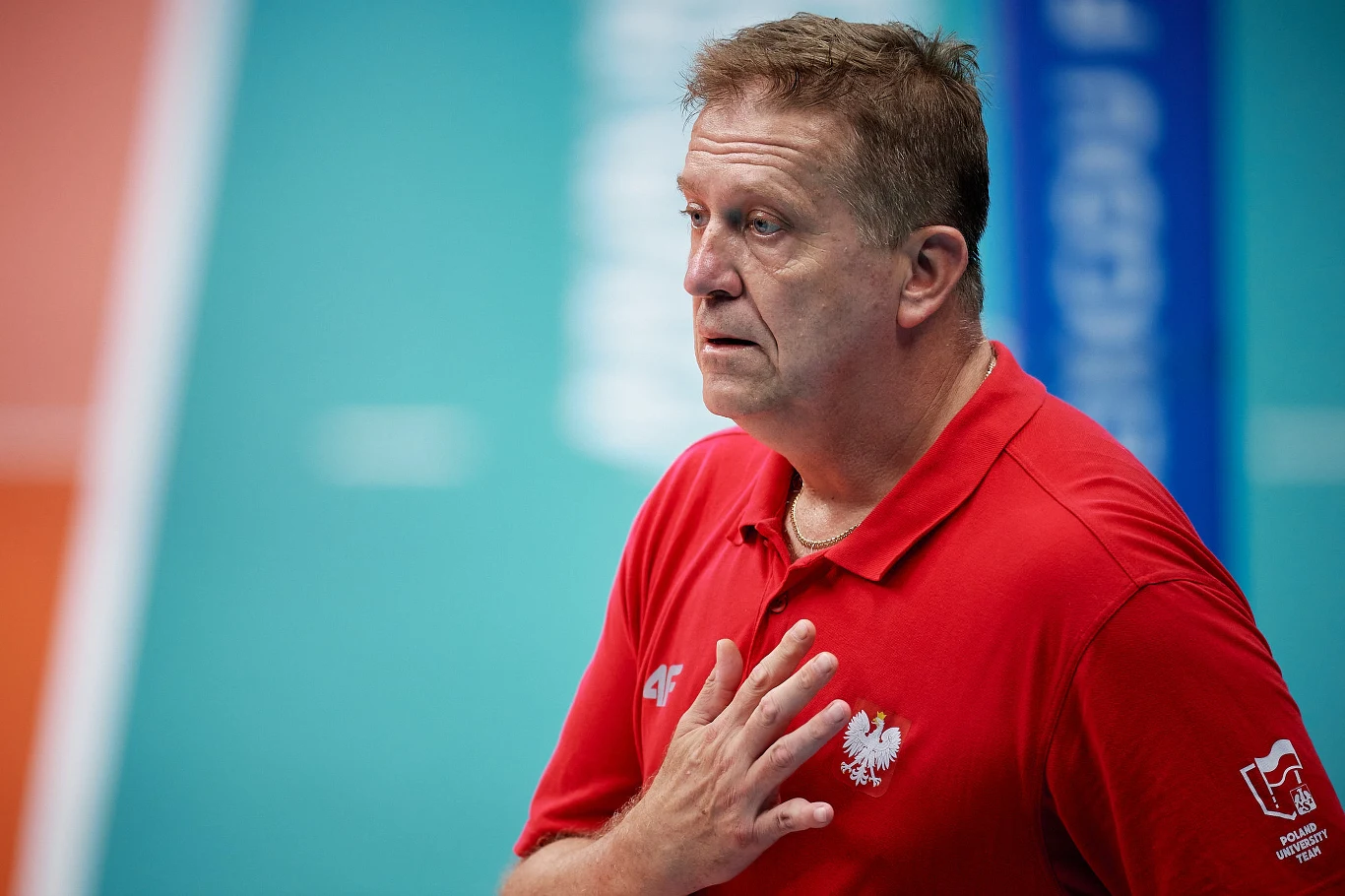Jacek Pasiński, trener reprezentacji Polski siatkarek na Letnią Uniwersjadę