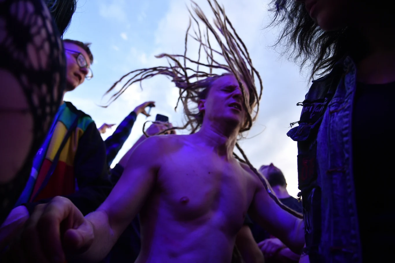 Uczestnicy Pol'and'Rock Festivalu 