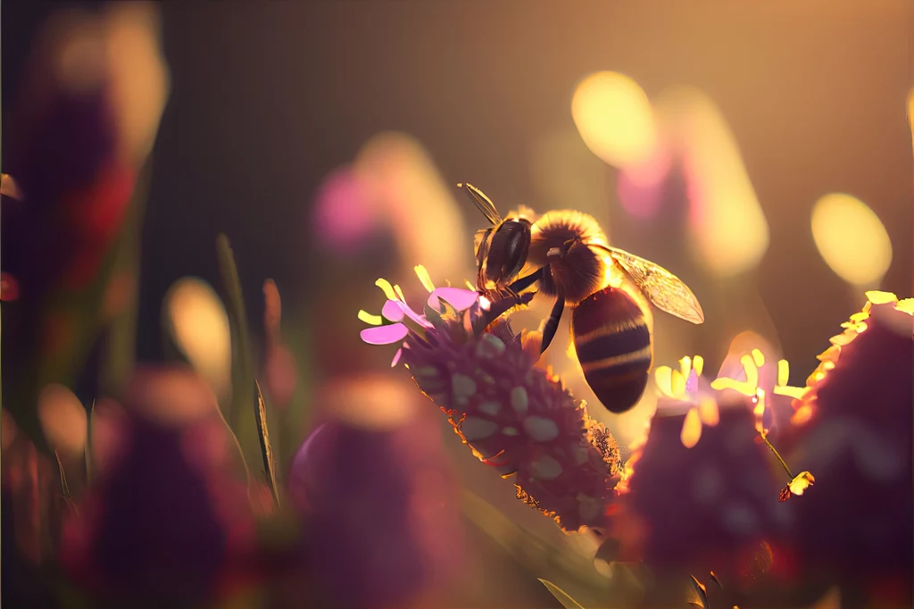 Pszczoły mogą również borykać się z niedoborem pożywienia. Dzieje się tak dlatego, że żywią się pyłkiem i nektarem roślin, które mogą mieć trudności z ich produkcją na skutek stresu cieplnego. 