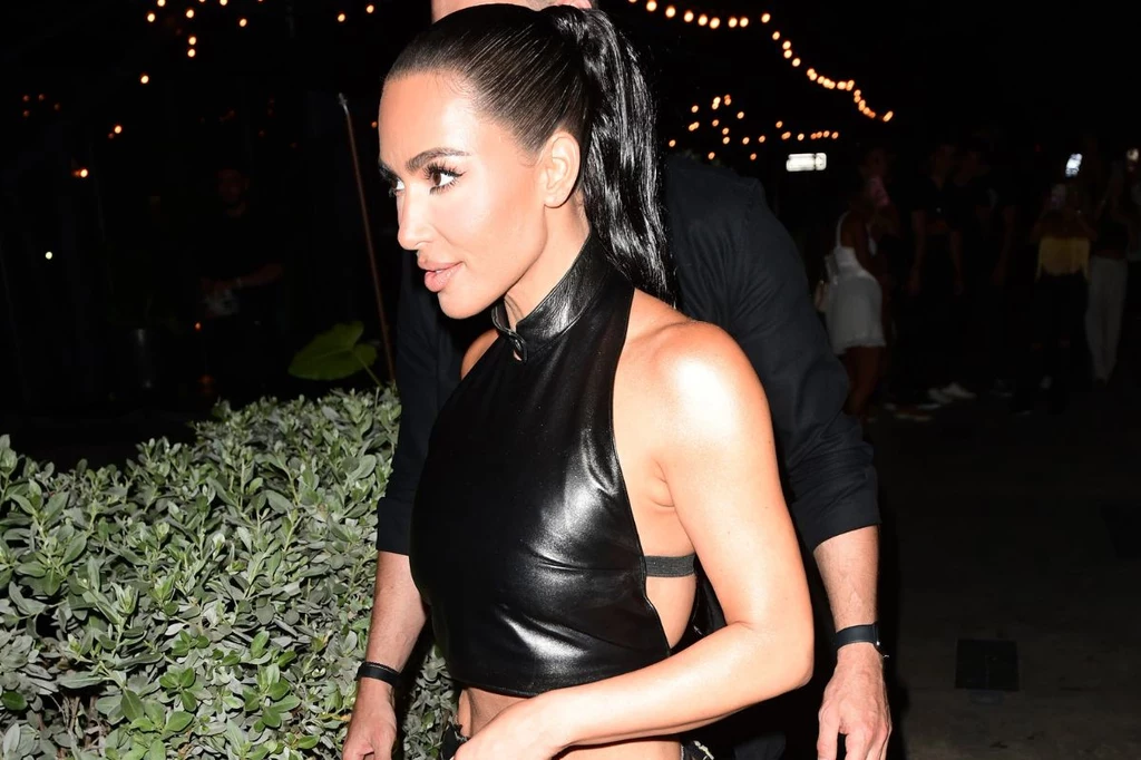 Kim Kardashian zaskoczyła skórzaną stylizacją podczas randki 