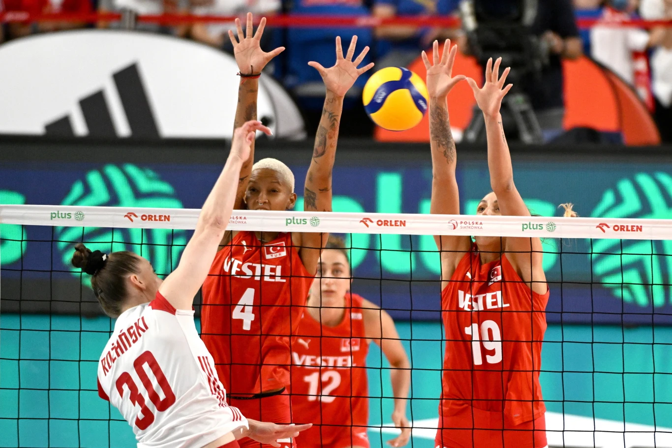 Olivia Różański w czasie meczu z Turcją