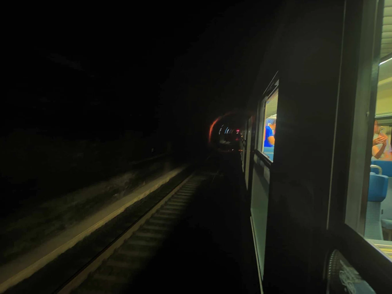 W tunelu Świętego Gotarda