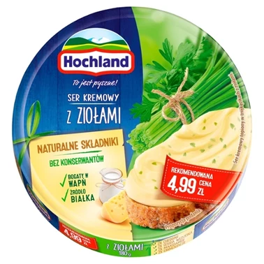 Hochland Ser kremowy w trójkącikach z ziołami 180 g (8 sztuk) - 1