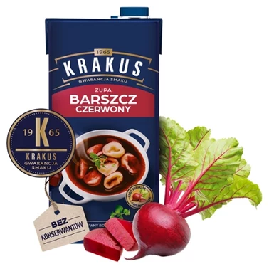 Krakus Zupa barszcz czerwony 1 l - 0