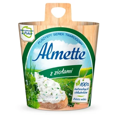 Almette Puszysty serek twarogowy z ziołami 150 g - 0