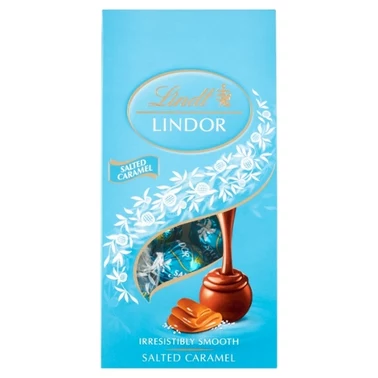 Lindt Lindor Pralinki z czekolady mlecznej z nadzieniem karmelowym 100 g - 0