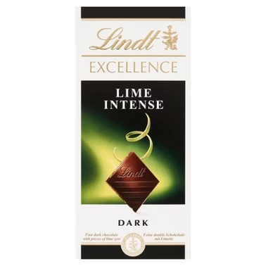 Lindt Excellence Czekolada ciemna z limonką 100 g - 0
