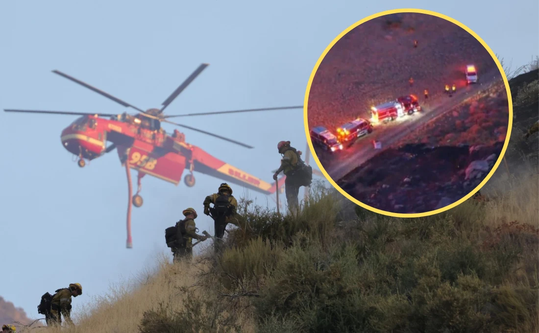 Zderzenie dwóch helikopterów gaśniczych. Jeden z nich się rozbił, załoga zginęła (zdjęcie ilustracyjne) Zderzenie dwóch helikopterów gaśniczych. Jeden z nich się rozbił, załoga zginęła (zdjęcie ilustracyjne)