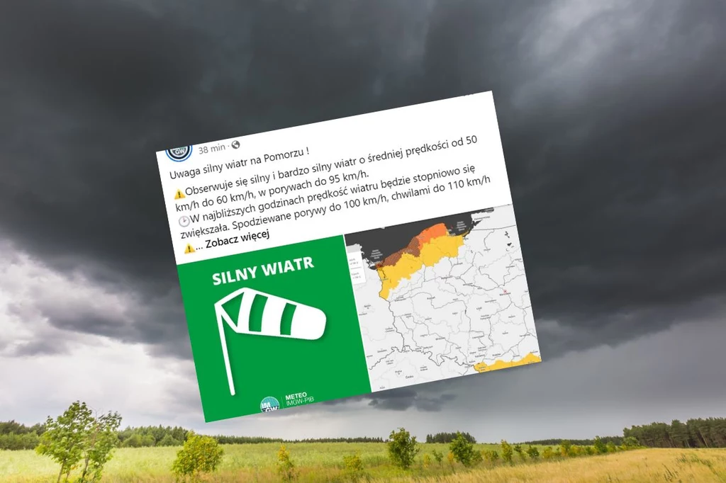 W kilku województwach wydano na dziś alerty. Meteorolodzy ostrzegają przed silnym wiatrem i intensywnym deszczem