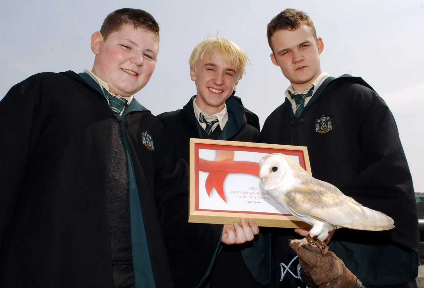 Jamie Waylett, Tom Felton i Joshua Herdman