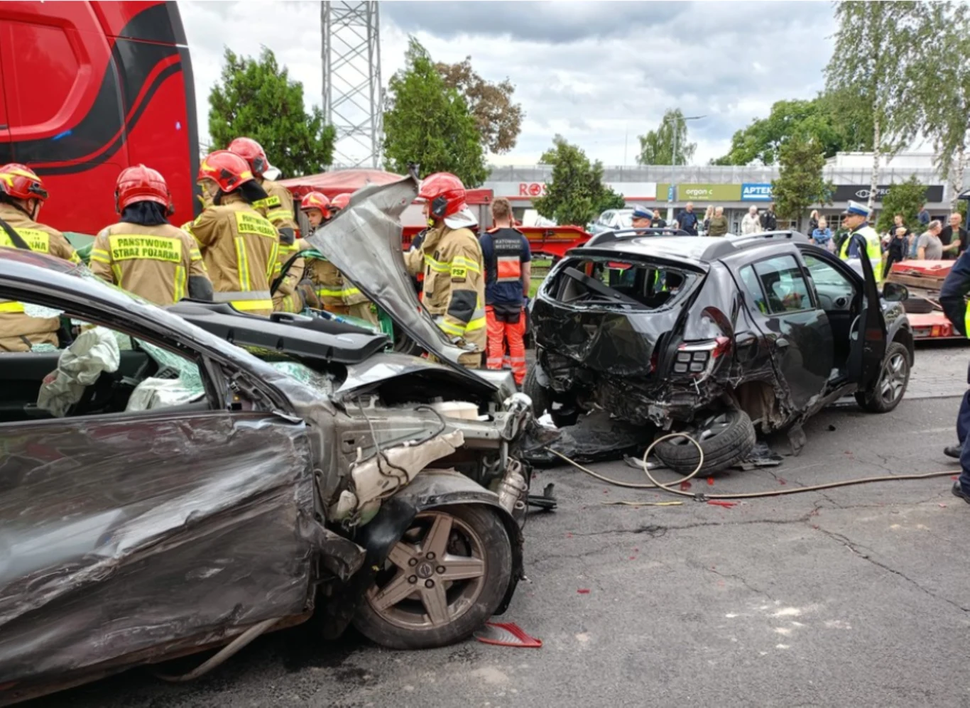 Karambol w Bydgoszczy. 11 samochodów uszkodzonych Karambol w Bydgoszczy. 11 samochodów uszkodzonych