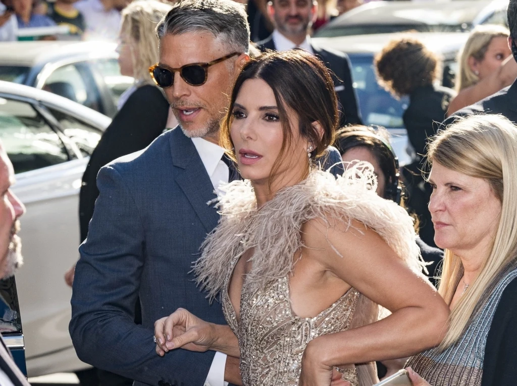 Sandra Bullock z partnerem Bryanem Randallem.