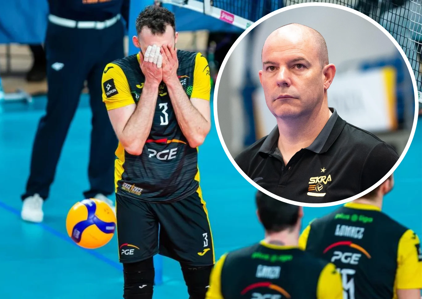 Joel Banks (w kółku) nie wspomina pracy z PGE Skrą Bełchatów zbyt dobrze Joel Banks (w kółku) nie wspomina pracy z PGE Skrą Bełchatów zbyt dobrze