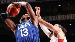 Ricky Rubio w meczu Hiszpanii z USA