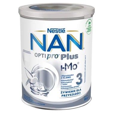 NAN OPTIPRO Plus 3 HMO Produkt na bazie mleka dla małych dzieci 800 g - 0