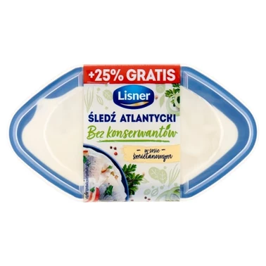 Lisner Śledź atlantycki w sosie śmietanowym 350 g - 1