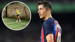 Robert Lewandowski dał popis na korcie. Tak korzysta z czasu wolnego