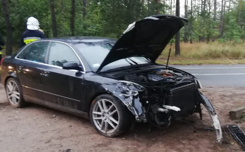 Podróżujące Audi osoby uciekły z miejsca zdarzenia.