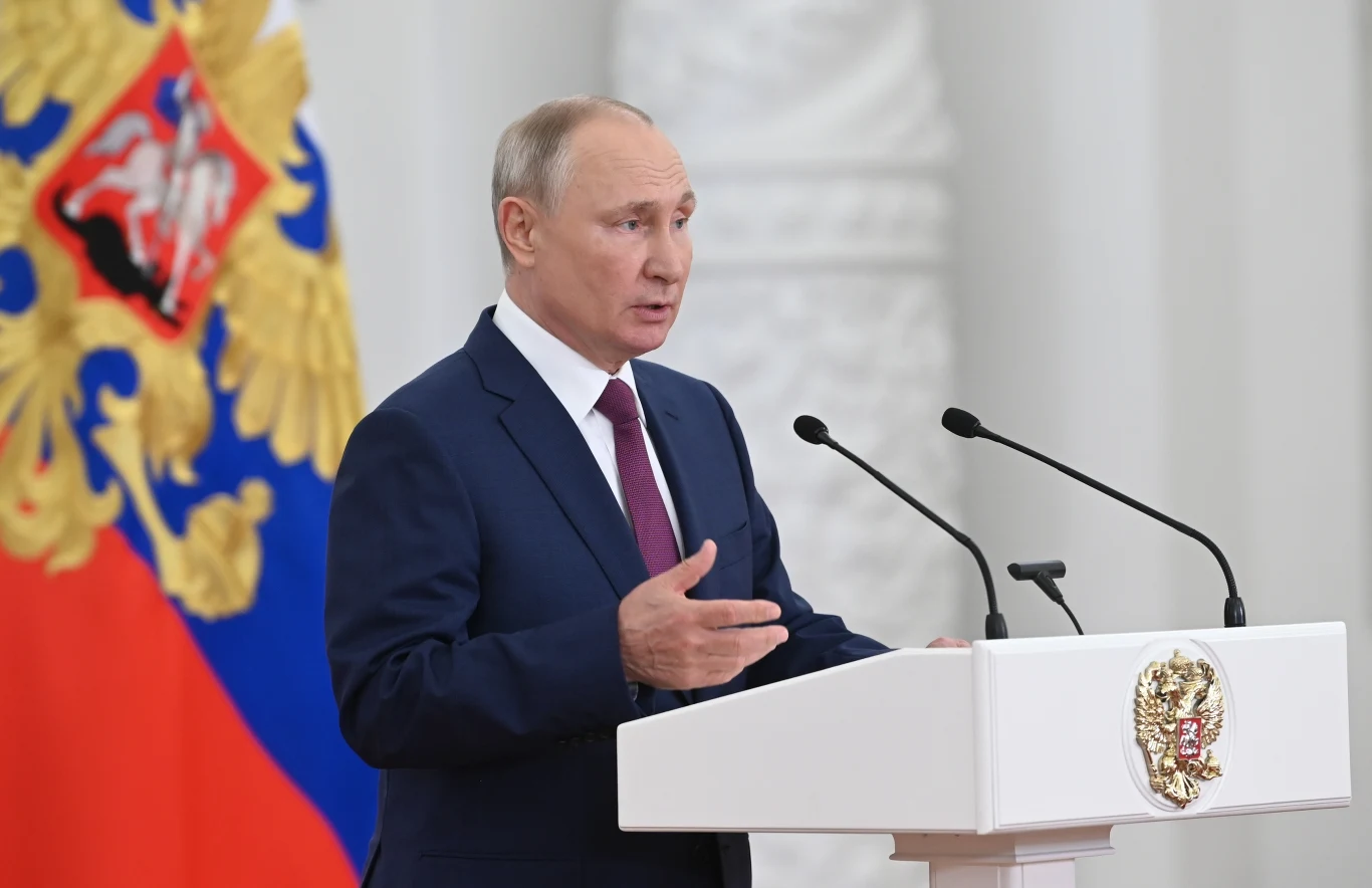 Władimir Putin przemawia do rosyjskich sportowców Władimir Putin przemawia do rosyjskich sportowców