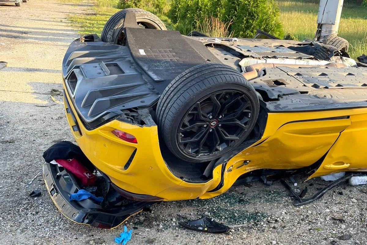 Dachowanie Renault Megane RS pod Oświęcimiem