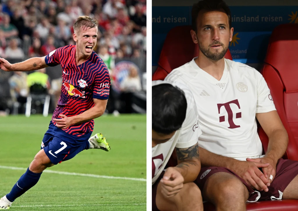 Dani Olmo zdobył hat-tricka, a RB Lipsk rozbił Bayern Monachium. W barwach "Bawarczyków" zadebiutował Harry Kane Dani Olmo zdobył hat-tricka, a RB Lipsk rozbił Bayern Monachium. W barwach "Bawarczyków" zadebiutował Harry Kane
