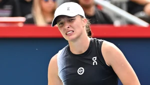 Iga Świątek - liderka światowego rankingu - w meczu z Jessicą Pegulą w półfinale turnieju WTA 1000 w Montrealu