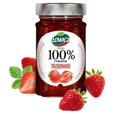 Łowicz Dżem 100 % owoców truskawka 210 g - 1