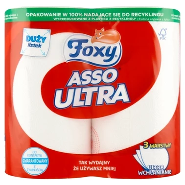 Foxy Asso Ultra Ręcznik kuchenny 2 rolki - 0