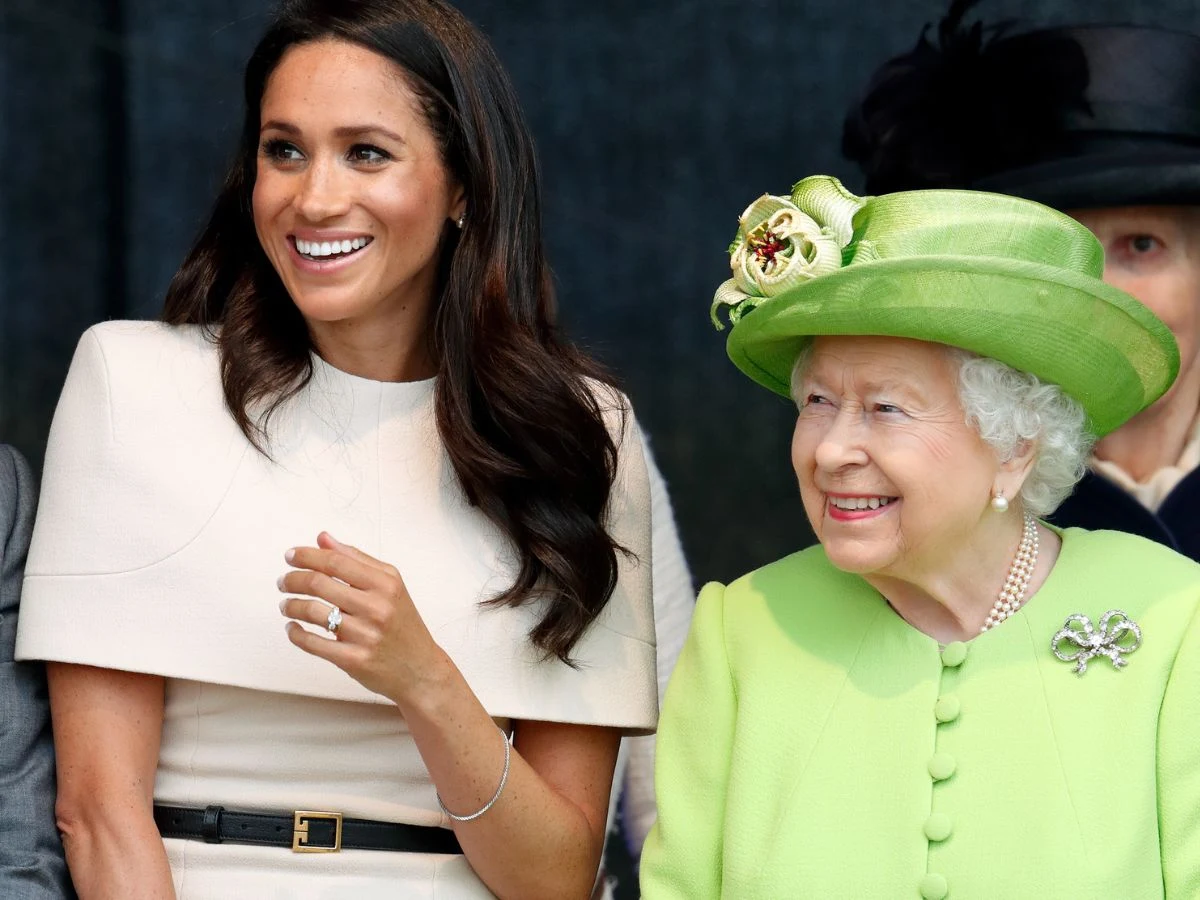 Meghan Markle i Elżbieta II w niecodziennej sytuacji Meghan Markle i Elżbieta II w niecodziennej sytuacji