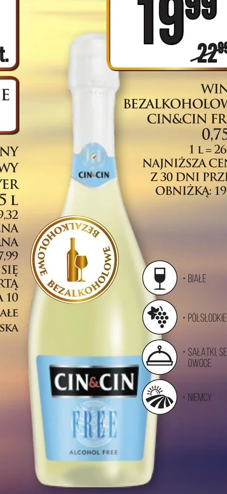 Wino bezalkoholowe Cin&Cin