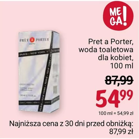 Woda toaletowa dla kobiet Pret-a-Porter
