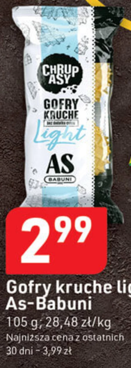 AS BABUNI Chrupasy Gofry kruche light 145 g