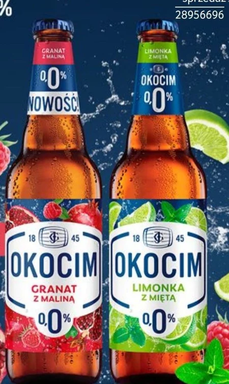 Okocim Piwo bezalkoholowe z lemoniadą ciemna wiśnia 500 ml