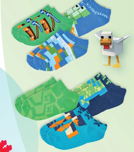 Skarpety chłopięce Minecraft
