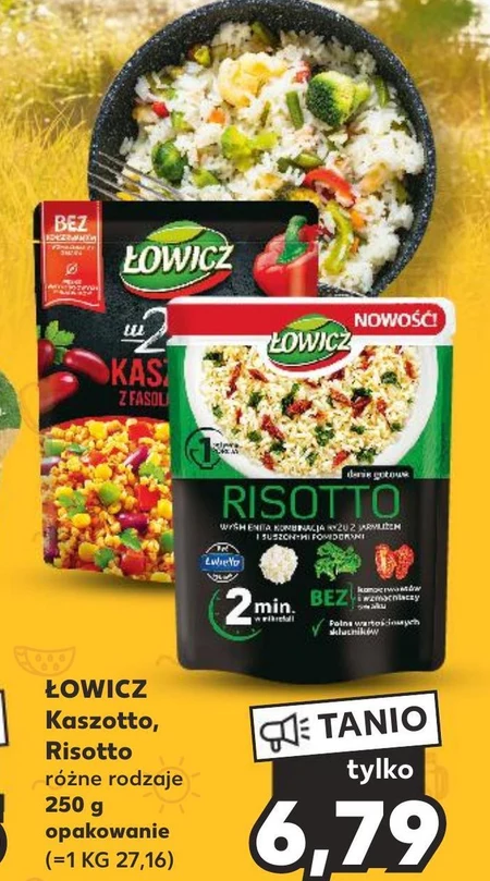 Łowicz Risotto ryż z jarmużem i suszonymi pomidorami 250 g