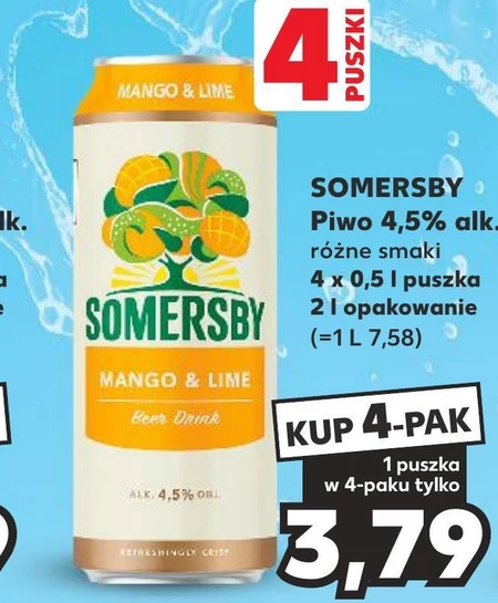 Somersby Napój piwny o smaku mango i limonki 500 ml