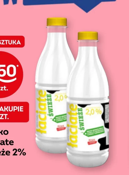Łaciate Mleko świeże 2,0 % 1 l