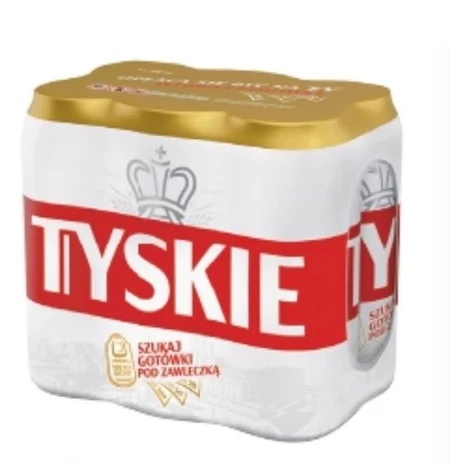 Tyskie Piwo jasne 3 l (6 x 0,5 l)