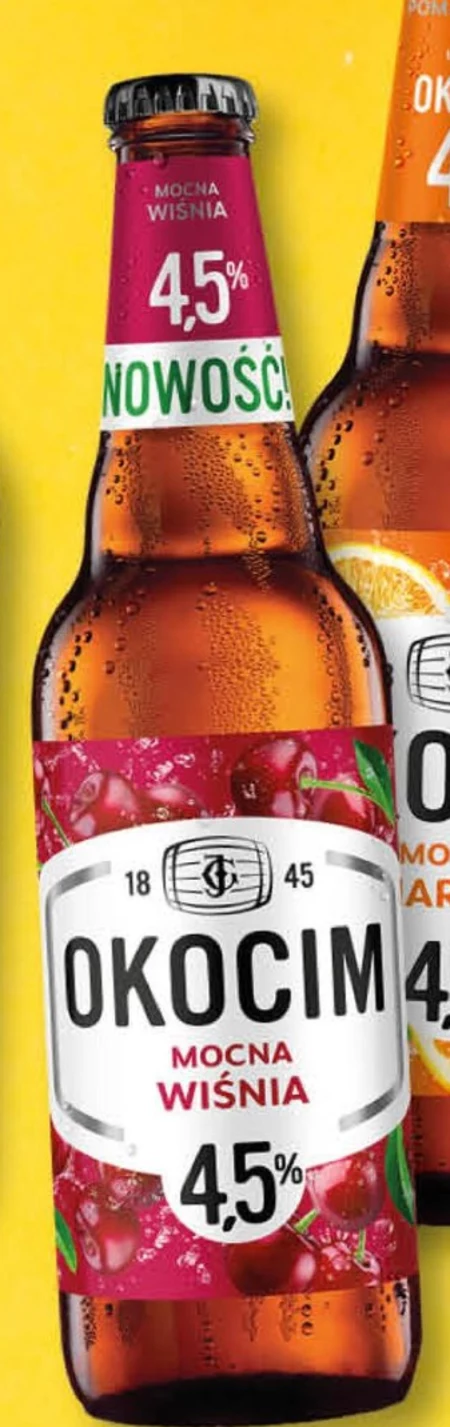 Okocim Piwo jasne mocna wiśnia 500 ml