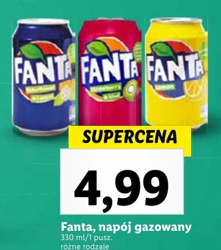 Fanta Zero Sugar Napój gazowany o smaku pomarańczowym 330 ml
